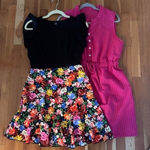Dresses Floral and Pink - both medium